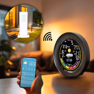 BLAUPUNKT meteoroloģiskā stacija WS35BK APP, melna