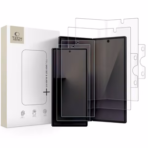 Aizsargkomplekts Samsung Galaxy Z Fold 8 Ultra: 2x Tech-Protect Glass Fit+ rūdīti stikli un 2x Tech-Protect Hydro Flex+ 4in1 hidrogēla plēves