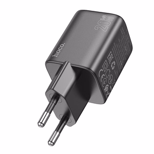 Lādētājs viedtālrunim Hoco USB A + USB C QC3.0 PD 3A 20W N41 melns