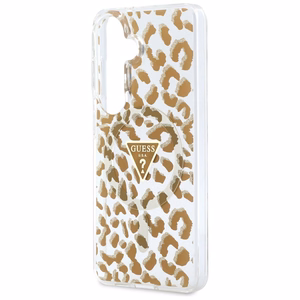 Guess maciņš IML Leopard Print Triangle MagSafe for Samsung Galaxy S26 brūns