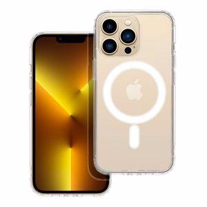 Viedtālruņa apvalks, saderīgs ar MagSafe iPhone 13 Pro caurspīdīgs