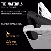 Perfekcionistu trīsstūra korpuss Samsung A556 A55 5G sudraba krāsā