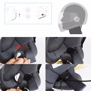 Headset FREEDCONN L1M motorcycle intercom melns