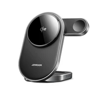Joyroom JR-W17 Qi 3 vienā bezvadu indukcijas lādētājs - melns