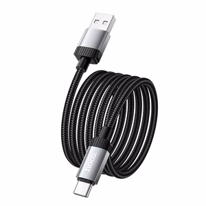 Kabelis USB A uz USB C Hoco 3A 1 m X117 melns