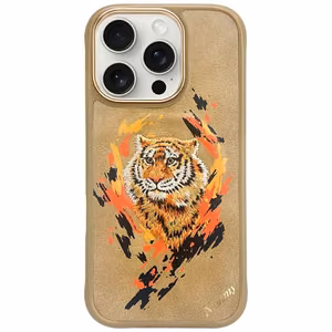Nimmy Tiger magnētiskais viedtālruņa apvalks iPhone 16 Pro Max - brūns
