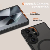 Tech-Protect MagCam Magnētiskais viedtālruņa apvalks Samsung Galaxy S25 Ultra - Melns