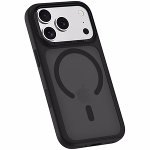 Benks Magnetic Mist maciņš ar metāla rāmi (C.K.FF.AP.BK.0072) iPhone 18 Pro/17 Pro, melns, ar kameras vadības pogu