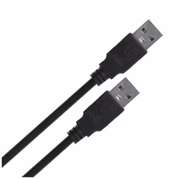 Lanberg CA-USBA-20CU-0010-BK USB cable 1m 2.0 USB A melns