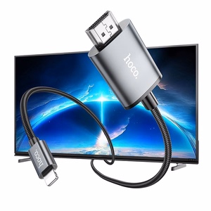 Kabelis Hoco UA27 Lightning uz HDMI 2,0 m pelēks
