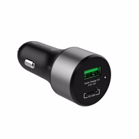 Crong Power auto lādētājs 63W – USB-C PD 45W auto lādētājs + USB QC 3.0 18W (melns)