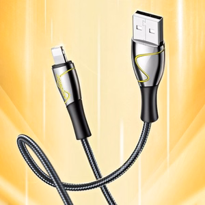 USB kabelis Joyroom Mermaid Series melns Type-C 120cm (līdz 5A)