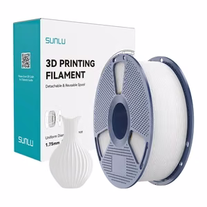 Sunlu PLA Classic balts filaments 1.75mm 1KG