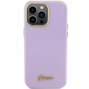 Guess Spīdīgs mirdzošs apvalks iPhone 15 Pro Max - ceriņkrāsa