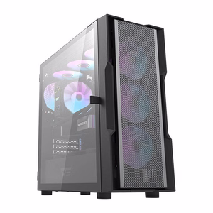 Darkflash DK431 Mesh datora korpuss (melns) + 4 ARGB ventilatori