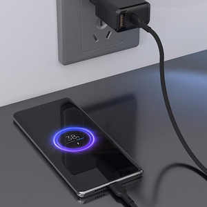 Dudao L9C 65W USB-C - USB-C kabelis 1m - melns