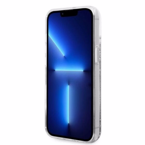 Karl Lagerfeld KLHCP14MLNHCCS iPhone 14 Plus 6.7" sudraba/sudraba cietais apvalks Spīdumi Choupette Galva