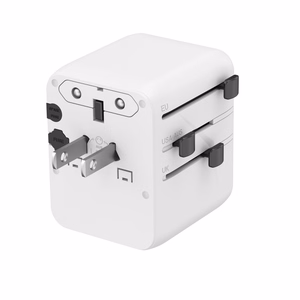 Gembird TPA-1A2C20-01-W universāls ceļojumu barošanas adapteris, 20 W, balts