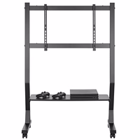 Techly Floor Stand with Shelf for 45-90" LCD/LED/Plasma TV