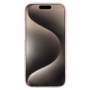 Mirdzošs magnētiskais viedtālruņa apvalks Iphone 16e rozā caurspīdīgs