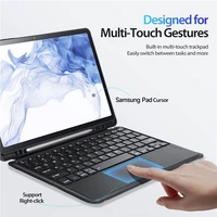 DUX DUCIS apvalks DK salokāms ar bezvadu tastatūru SAMSUNG Tab S8 (X700/X706)/S7 (T870/T875/T876B) melns