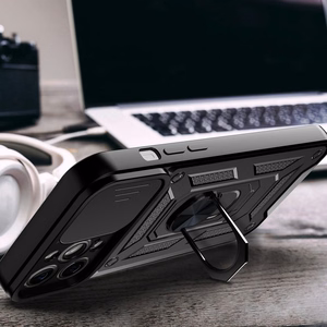 Hybrid Armor Camshield чехол для iPhone 13 Pro бронированный чехол с защитой камеры розовый