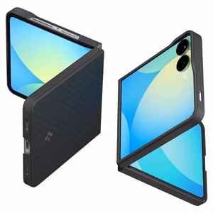 Spigen AirSkin Aramid Viedtālruņa apvalks Samsung Galaxy Z Flip 7 - melns