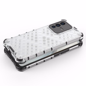Honeycomb case бронированная крышка с гелевой рамкой Vivo V23 5G чёрный