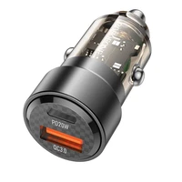 Auto lādētājs Borofone BZ20 PD20W+QC3.0 38W melns