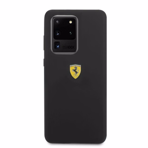 Ferrari kietais apvalks FESSIHCS69BK S20 Ultra G988 melns/melns silikons