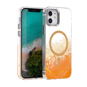 Чехол Epoxy Mag для iPhone 12 / 12 Pro 6,1" оранжевый