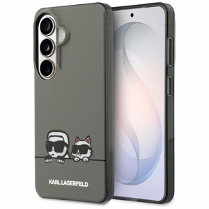Karl Lagerfeld maciņš IML Peekaboo Karl un Choupette MagSafe priekš Samsung Galaxy S26 melns