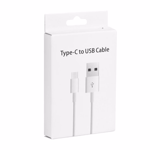 USB A uz Type C 3.0 2A kabelis HD2 BOX 1 m balts