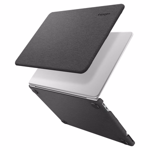 Spigen Urban Fit melns maciņš 2026. gada MacBook Neo 13 collu datoram