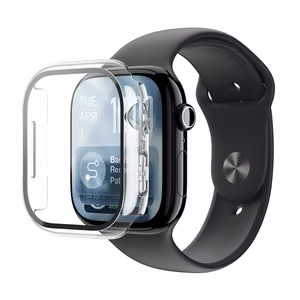 AmazingThing Radix rūdīts stikls ar vāciņu Apple Watch Series 11 42mm - Caurspīdīgs