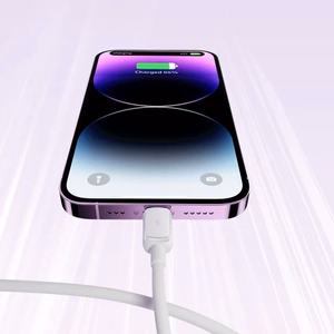 Joyroom Multi-Color Series A14 Lightning / USB-A 2.4A 1.2 m kabelis - balts