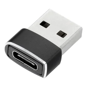 Adapteris Type-C uz USB-A melns