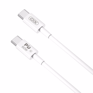 XO kabelis NB-Q190A PD USB-C - USB-C 1,0m 60W balts