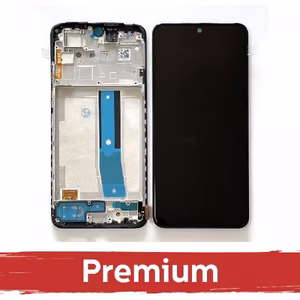 LCD Displejs saderīgs ar Xiaomi Redmi Note 11 / Poco M4 Pro 4G melns ar rāmi OEM