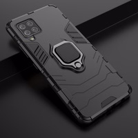 Ring Armor apvalks ar statīvu Izturīgs cietais apvalks Samsung Galaxy A42 5G melns
