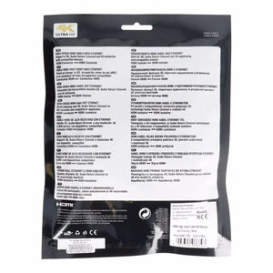 HDMI uz HDMI 4K 60Hz augstas ātruma kabelis ar Ethernet ver. 2.0 BLISTER 3 m melns