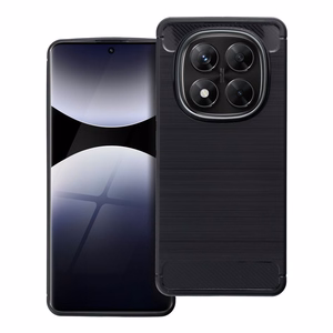 CARBON viedtālruņa apvalks XIAOMI Redmi Note 14 Pro 5G / 14 Pro Plus 5G melns