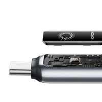 Joyroom S-A55 StarFlight kabelis 100W USB-C - USB-C 1.2m - melns