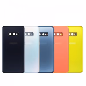 Aizmugurējais vāciņš Saderīgs ar Samsung G970 S10e / Prism Balts / (ar camera lens) HQ