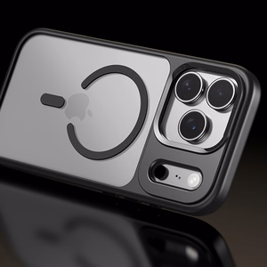 Rock Guard Lens Protection Series Magnetic Case for Iphone 17 Air transparent-black