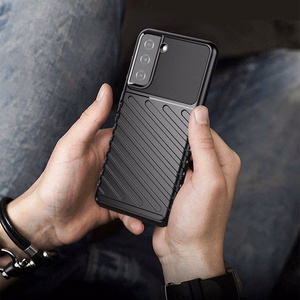 Thunder apvalks viedtālrunim Samsung Galaxy A14 5G silikona bruņu apvalks melns