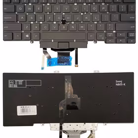 Keyboard DELL Latitude 5400, with  trackpoint