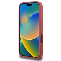 Karl Lagerfeld Stepēts Paraksts Viedtālruņa apvalks iPhone 16 Pro - sarkans