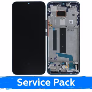 LCD дисплей совместимый с Xiaomi Mi 10 Lite 5G с рамкой / зелёный / (Service Pack)