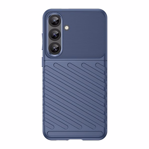 Pērkona apvalks Samsung Galaxy S25+ silikona bruņu vāks - zils